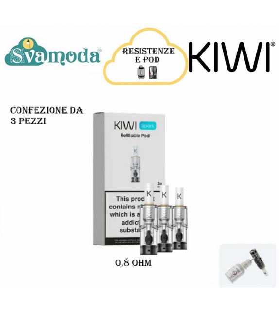KIWI VAPOR KIWI SPARK POD 0,8 OHM CONFEZIONE 3 PZ