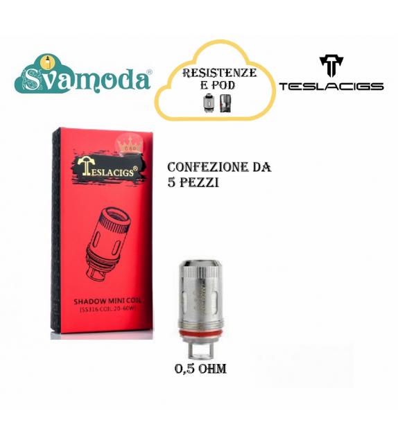 TESLACIGS SHADOW MINI RESISTENZA CONFEZIONE 5 PZ