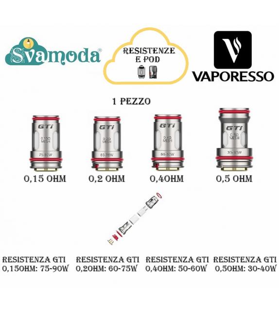 VAPORESSO GTI MESH RESISTENZA SINGOLA