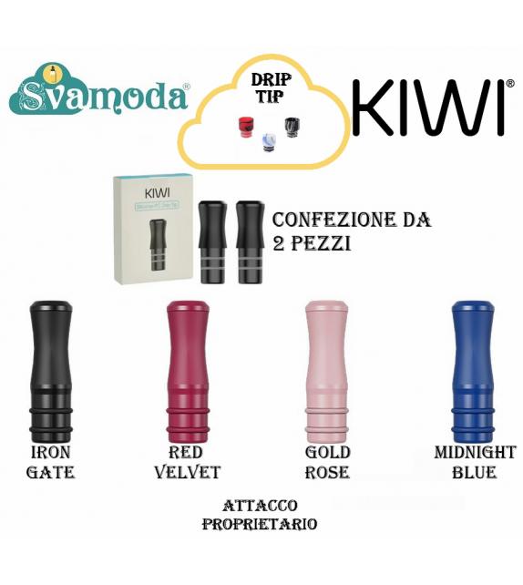 KIWI VAPOR SILICONE-PC DRIP TIP PER KIWI CONFEZIONE 2 PZ