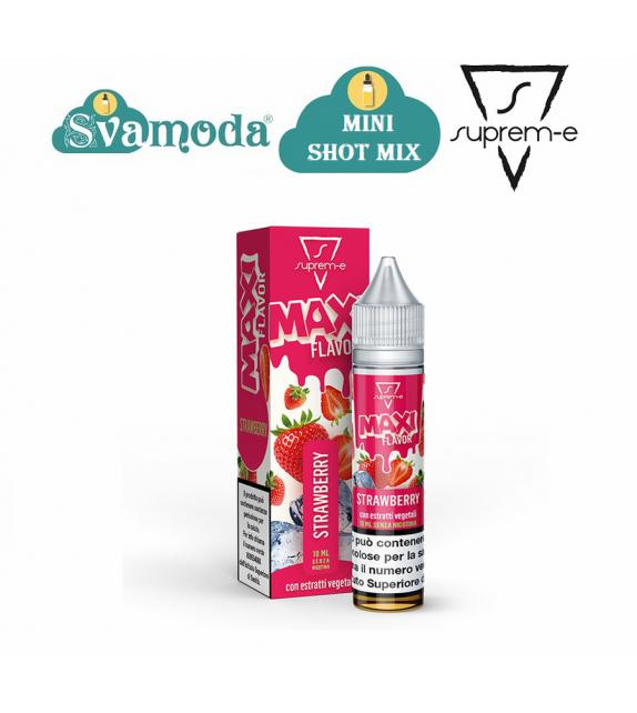 SUPREM-E MAXI FLAVOR STRAWBERRY MINI SHOT MIX 10ML
