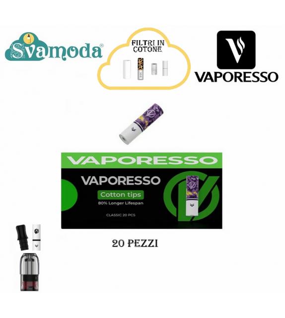 VAPORESSO FILTRI IN COTONE PURPLE ECO ONE T-POD (20Pz)
