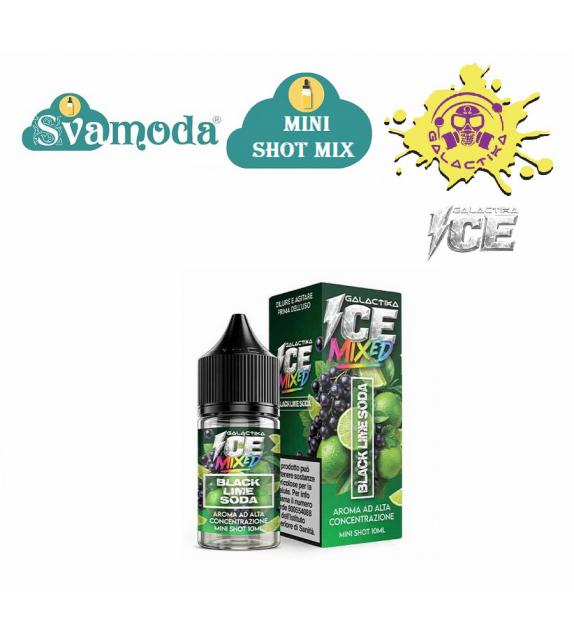 GALACTIKA ICE MIXED BLACK LIME SODA MINI SHOT MIX 10ML+
