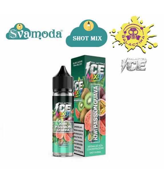 GALACTIKA ICE MIXED KIWI PASSION GUAVA SHOT MIX 10ML + 50