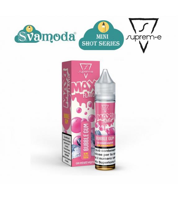 SUPREM-E MAXI FLAVOR BUBBLE GUM MINI SHOT MIX 10ML