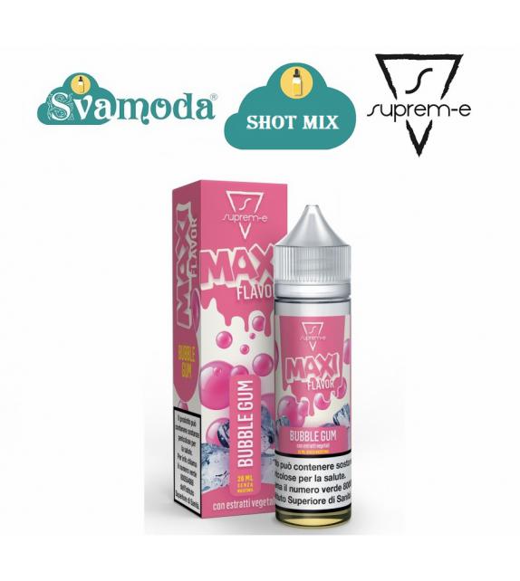SUPREM-E MAXI FLAVOR BUBBLE GUM SHOT MIX 20ML