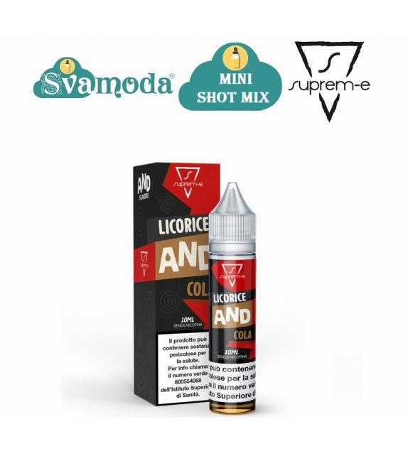 SUPREM-E AND FLAVORS LICORICE AND COLA MINI SHOT MIX 10ML