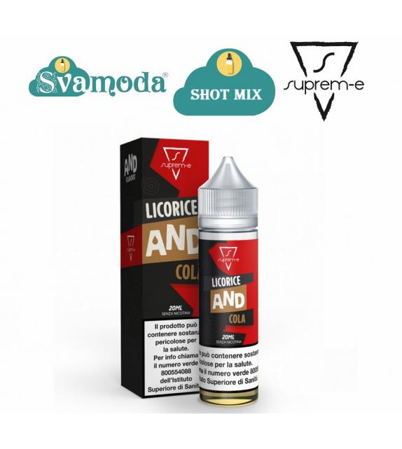 SUPREM-E AND FLAVORS LICORICE AND COLA SHOT MIX 20ML