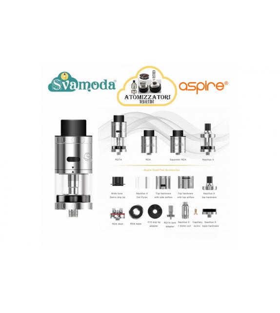 ASPIRE QUAD FLEX ATOMIZZATORE (NERO)