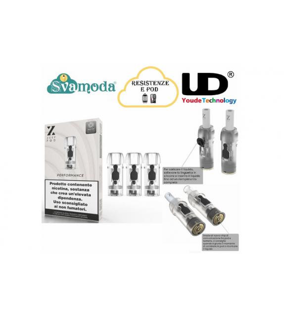 UD YOUDE TECNHOLOGY ZEEP 2 POD OPEN TRASPARENTE MESH 1,0 OHM (3Pz)