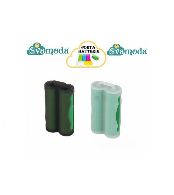 SVAMODA PORTA BATTERIE 18650 2 POSTI IN SILICONE