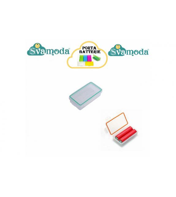 SVAMODA PORTA BATTERIE 18650 2 POSTI IMPERMEABILE
