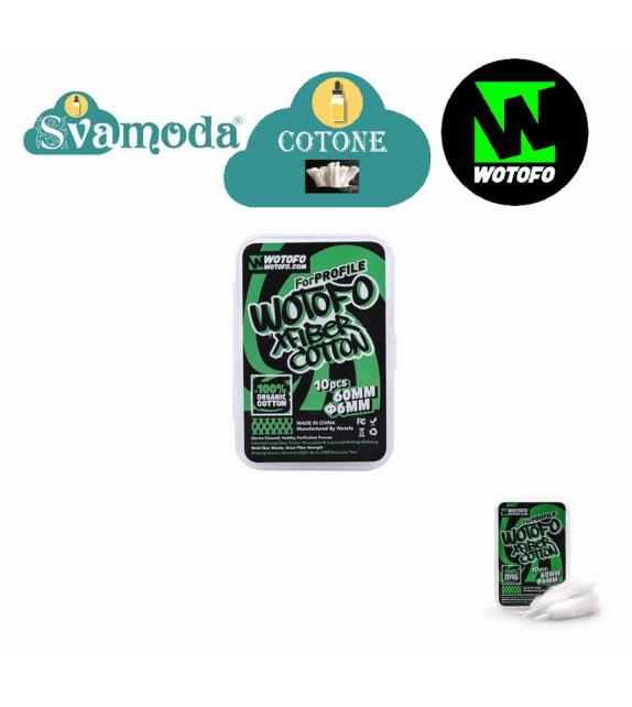 WOTOFO X FIBER COTTON 66MM 6MM 10 PZ