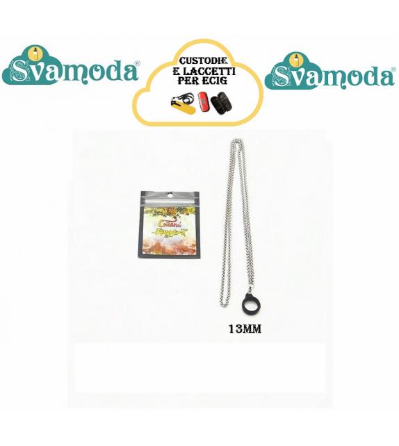 SVAMODA TRACOLLA ACCIAIO CON ANELLO 13MM PER E-CIG