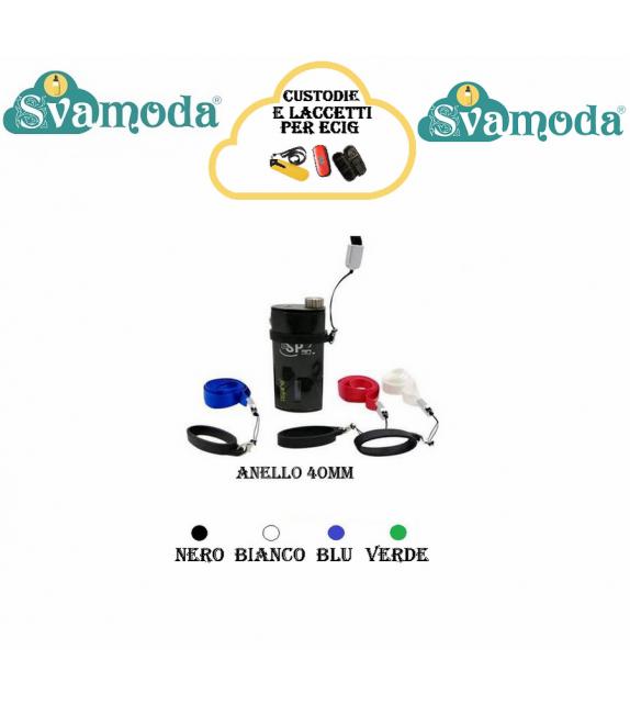 SVAMODA TRACOLLA TESSUTO CON ANELLO 40MM E-CIG