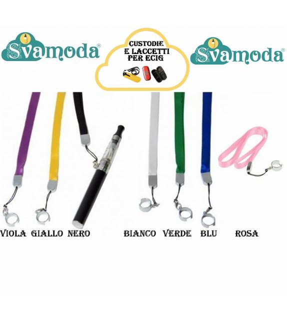 SVAMODA TRACOLLA TESSUTO COLORATO CON ANELLO PER EGO E-CIG