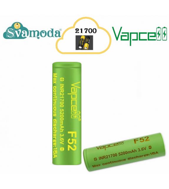 VAPCELL BATTERIA 21700 5200MAH F52 15A