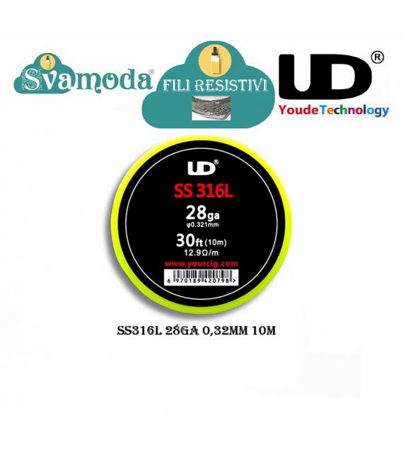 UD YOUDE TECHNOLOGY FILO RESISTIVO SS316L 28GA 0,32MM
