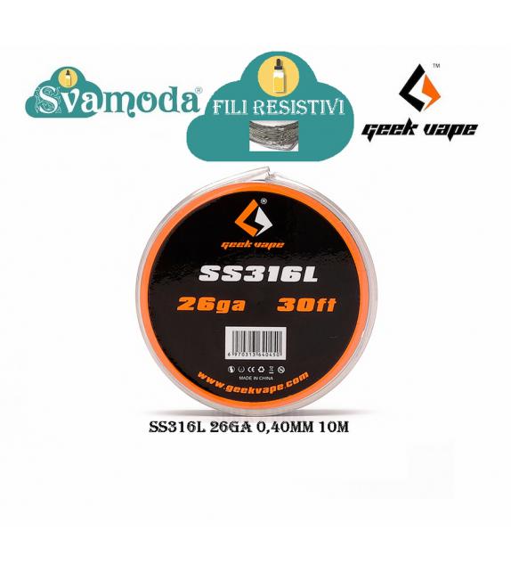 GEEK VAPE FILO RESISTIVO SS316L 26GA 0,40MM