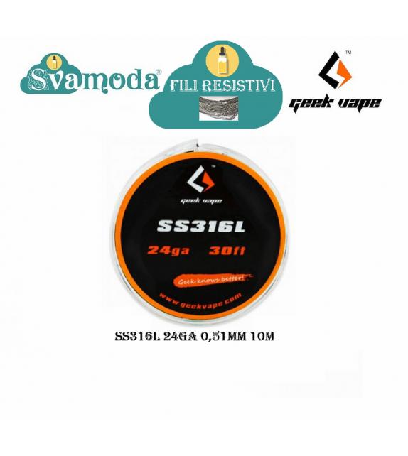 GEEK VAPE FILO RESISTIVO SS316L 24GA 0,51MM