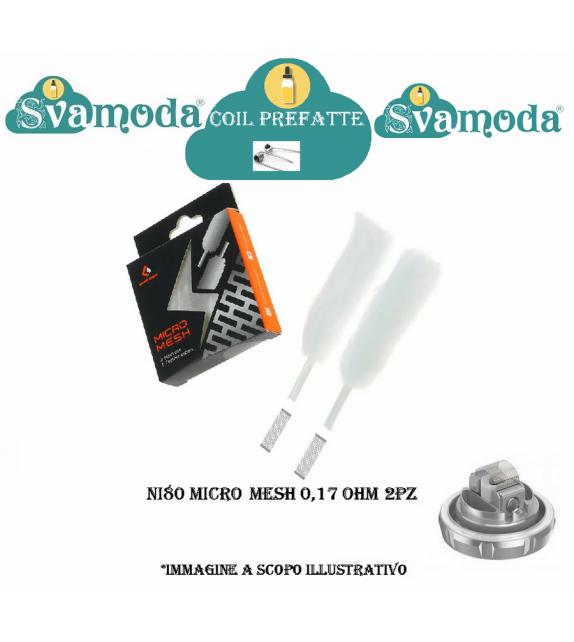 SVAMODA COIL PREFATTA NI80 MICRO MESH 0,17 OHM