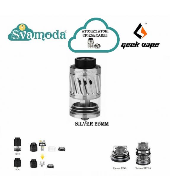 GEEK VAPE KARMA 25 RDTA + RDA ATOMIZZATORE RIGENERABILE