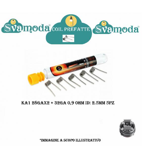 SVAMODA COIL PREFATTA KA1 28GAx2 + 32GA 0,9 OHM