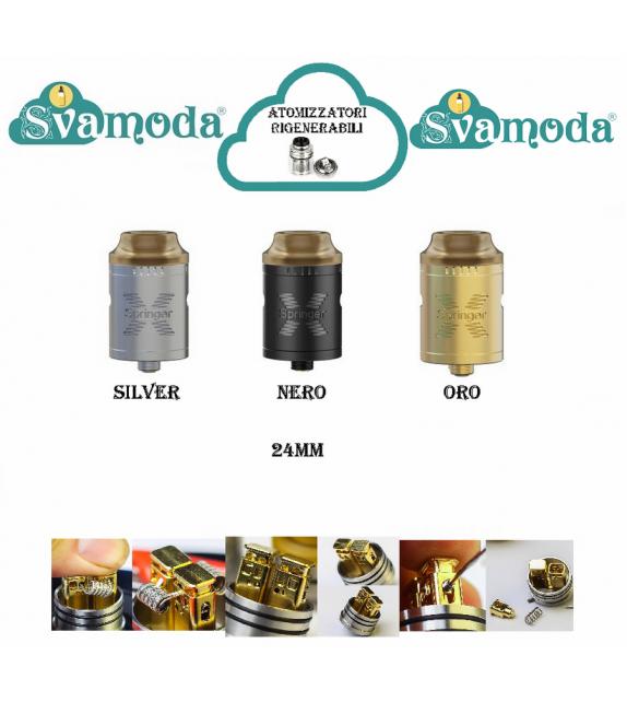 SVAMODA SPRINGER X 24 RDA ATOMIZZATORE RIGENERABILE