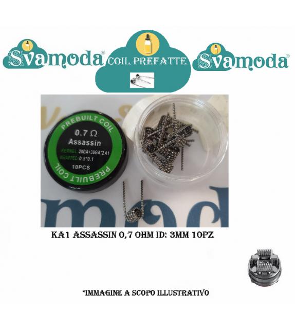 SVAMODA COIL PREFATTA KA1 PREBUILT ASSASSIN 0,7 OHM