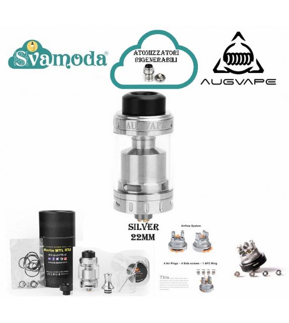 AUGVAPE MERLIN MTL RTA ATOMIZZATORE RIGENERABILE