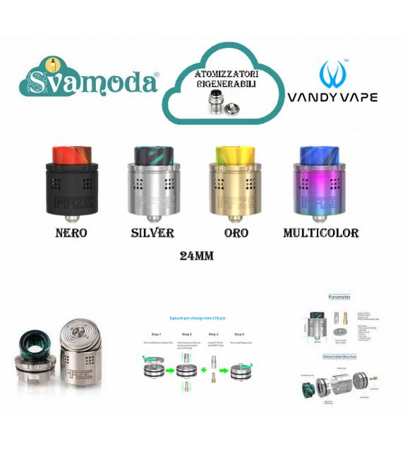VANDY VAPE MAZE SUB OHM 24 BF RDA ATOMIZZATORE RIGENERABILE