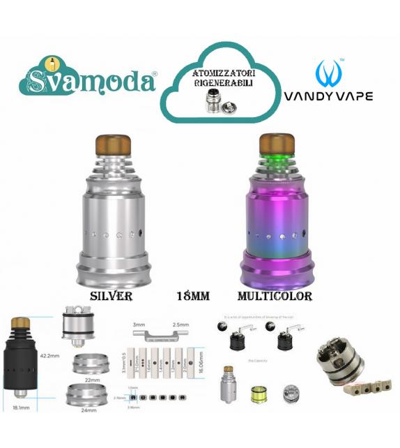 VANDY VAPE BERSERKER 18 MTL RDA ATOMIZZATORE RIGENERABILE