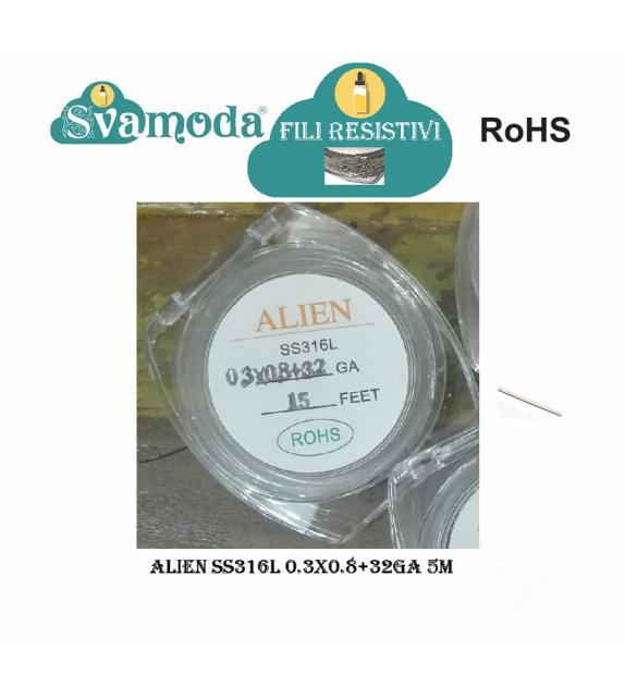 ROHS FILO RESISTIVO ALIEN SS316L 0,3 x 0,8 + 32GA