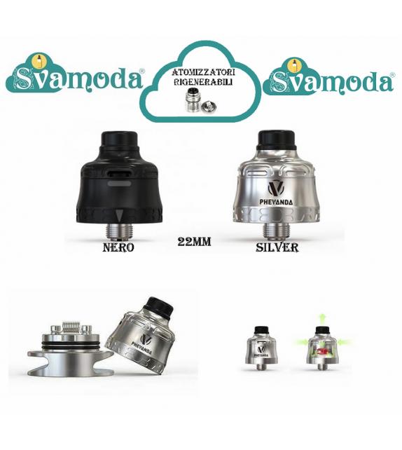 SVAMODA PHEVANDA BELL CAP 22 BF MTL RDA ATOMIZZATORE RIGENERABILE