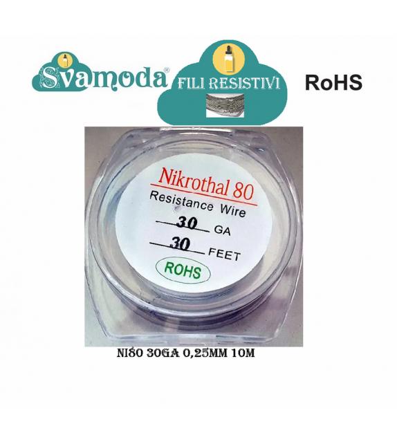 ROHS FILO RESISTIVO NIKROTHAL80 30GA 0,25MM