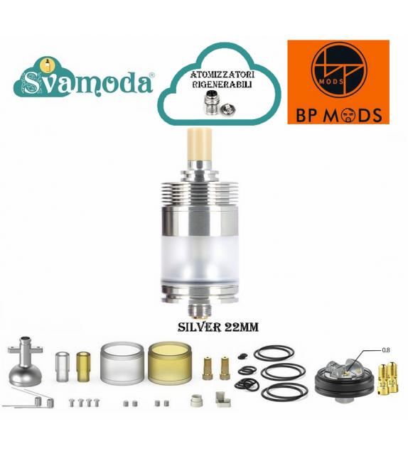 BP MODS PIONEER 22 MTL RTA ATOMIZZARE RIGENERABILE