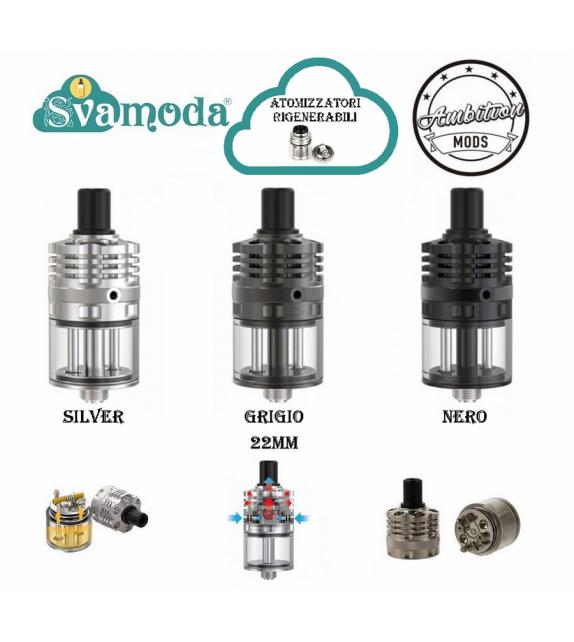AMBITION MODS RIPLEY 22 MTL RDL RDTA ATOMIZZATORE RIGENERABILE