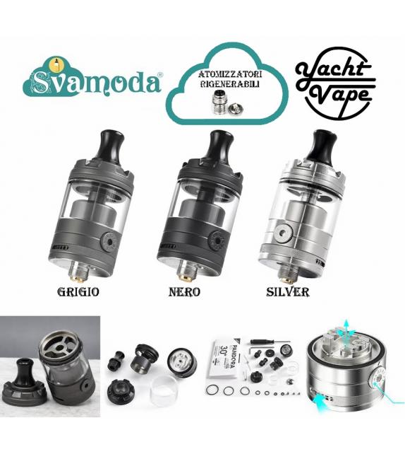YACHT VAPE PANDORA 22 V2 MTL RTA ATOMIZZATORE RIGENERABILE